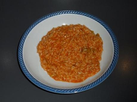 Risotto di asparagi in rosso