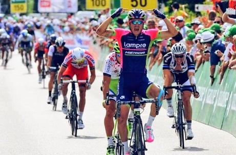 Giro di Svizzera 2014, Modolo vince la 5a tappa e Cavendish cade