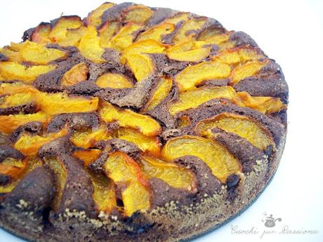 Torta al Cacao con Albicocche fresche