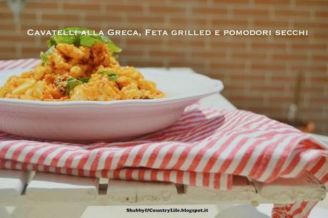 Giorni d'estate : Cavatelli Feta Grilled & Pesto di Pomodori secchi e Mandorle- shabby&countrylife.blogspot.it