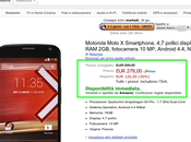 Super offerta: Motorola Moto euro vendita spedizione Amazon Italia