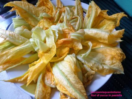 fiori di zucca in pastella