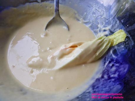 Fiori di zucca in pastella