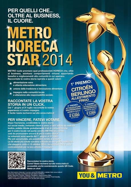 Metro Horeca Star 2014. Premiamo insieme le piccole e micro imprese più sostenibili.