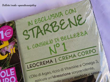 Edicolando in bellezza: Starbene regala Leocrema  crema fluida all'olio di Argan + Elle regala smalto Deborah Pret-à -Porter