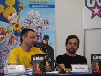 IMG 0868 e1402918816271 “Gli abitanti dell’ombra effimera” di Fabio Celoni: incontro a Etna Comics