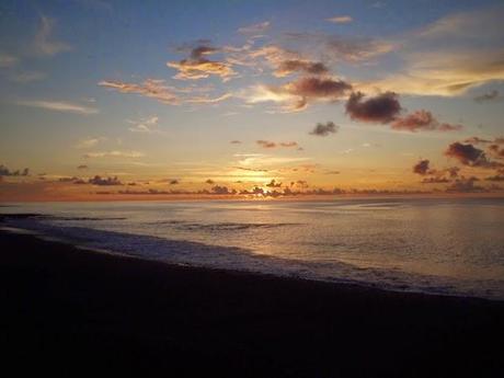 Il tramonto in Indonesia