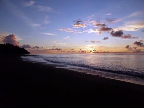 Il tramonto in Indonesia