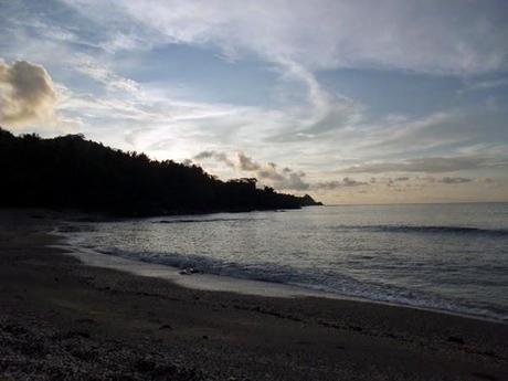 Il tramonto in Indonesia