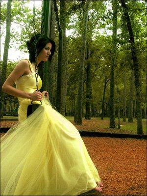 dress wedding yellow