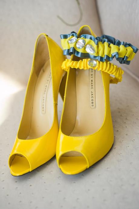 wedding shoes yellow