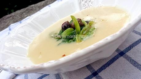 Crema di Finocchi e scarola saltata con olive taggiasche