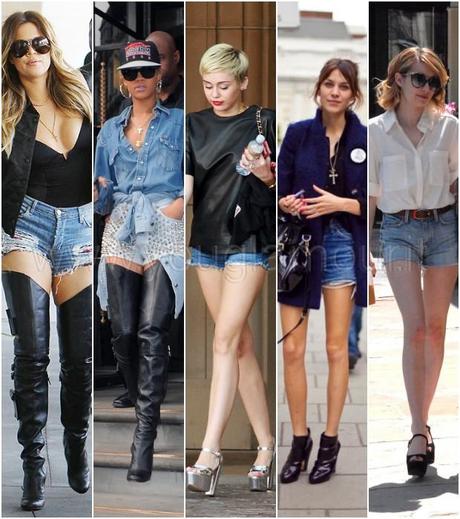Shorts di jeans: gli outfit sfoggiati dalle celebs