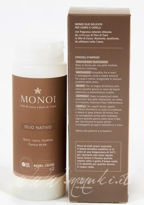 Review Monoi Olio Nativo Eos Natura