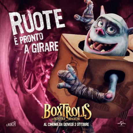 I poster italiani dei personaggi di Boxtrolls