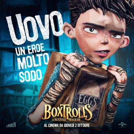 I poster italiani dei personaggi di Boxtrolls