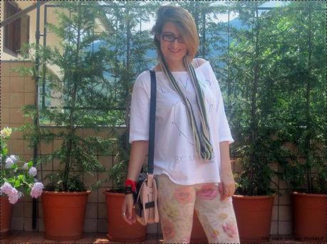 #ootd: Flower Power! (Maxi tee e leggings floreali Lollystar e due “modelli” d’eccezione :D)