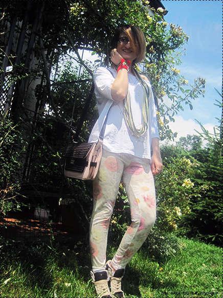 #ootd: Flower Power! (Maxi tee e leggings floreali Lollystar e due “modelli” d’eccezione :D)