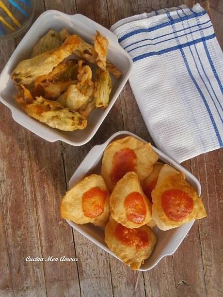 Aperitivo Estivo - Pizza Fritta e Fiori di Zucca Pastellato