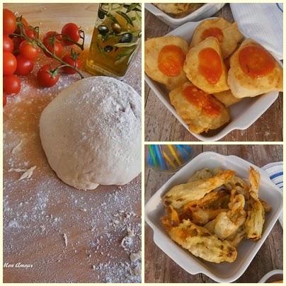 Aperitivo Estivo - Pizza Fritta e Fiori di Zucca Pastellato