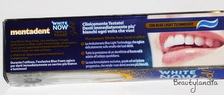 MENTADENT - Dentifricio White Now Gold Triple Power + concorso -