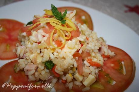 Insalata di riso estiva.