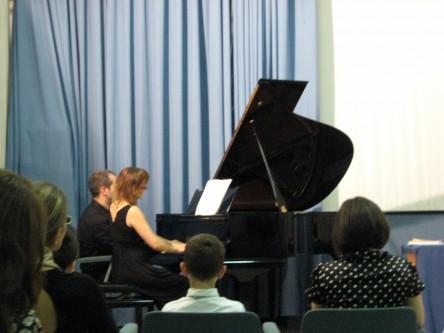 Alberto Nosè e Valentina Fornari al pianoforte