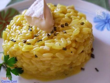 Risotto allo Zafferano e Curcuma con Tomino Langherino