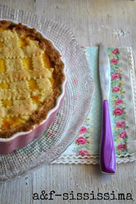 crostata con ciliegie di Vignola e ricotta