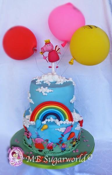 Rainbow princess Peppa Pig