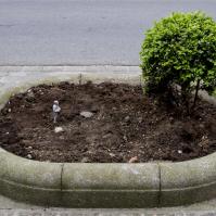 Cement eclipses di Isaac Cordal