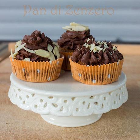 cupcake cioccolato mandorle e arancia