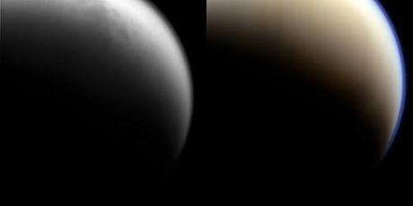 Titan 18 June 2014 T-102 W00088392 + 87-88-89 - below and above Titan's atmosphere (cb3 + red grn bl)