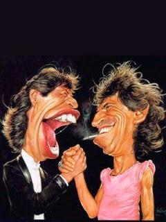 Mick Jagger & Keith Richards-wallpaper