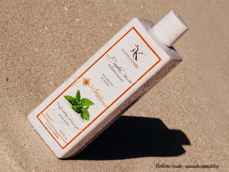 Alkemilla linea solare: Sun Cream hight protection SPF50+, latte doposole con Cocco-Monoi, bagnodoccia rinfrescante con estratti di Menta e olio al profumo di Monoi