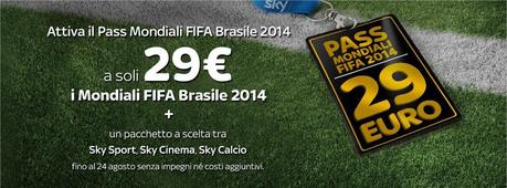 Mondiali Brasile 2014 Ticket Sky