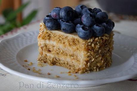 lemon and blueberry vegan cake