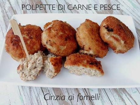 polpette di carne e pesce