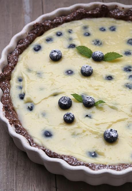 CROSTATA DI GRANO SARACENO, CREMA E MIRTILLI