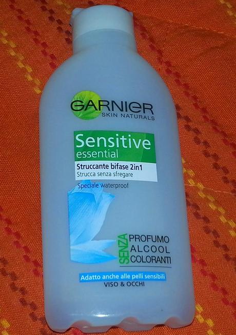 SENSITIVE ESSENTIAL STRUCCANTE BIFASE DELLA GARNIER SKIN NATURALS REVIEW