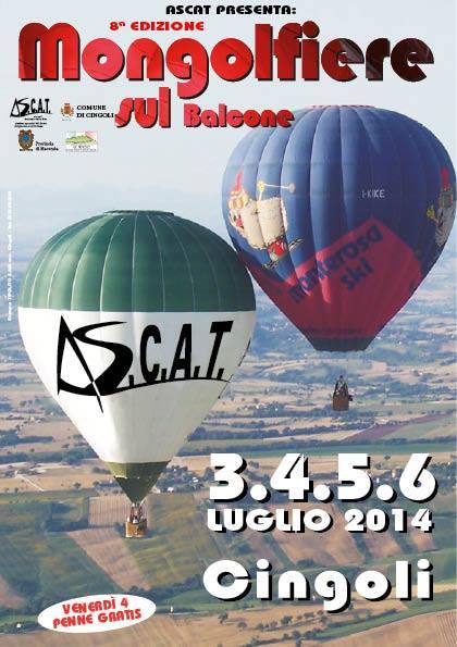 Torna il Festival delle Mongolfiere a Cingoli (Mc)!