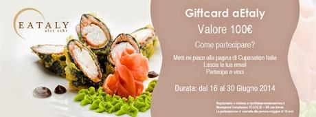 Ultimi giorni per vincere la giftcard Eataly del give-away di CupoNation!