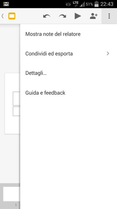 Google Presentazioni disponibile sul Play Store