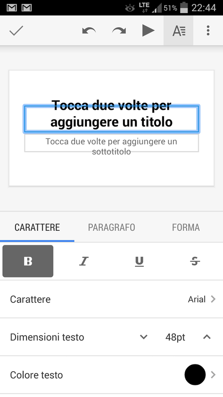 Google Presentazioni disponibile sul Play Store