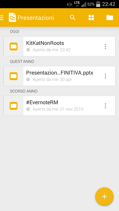 Google Presentazioni disponibile sul Play Store