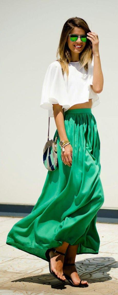 Zelihasblog.com - green maxi skirt