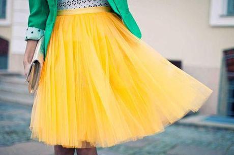 tulle-skirt-yellow