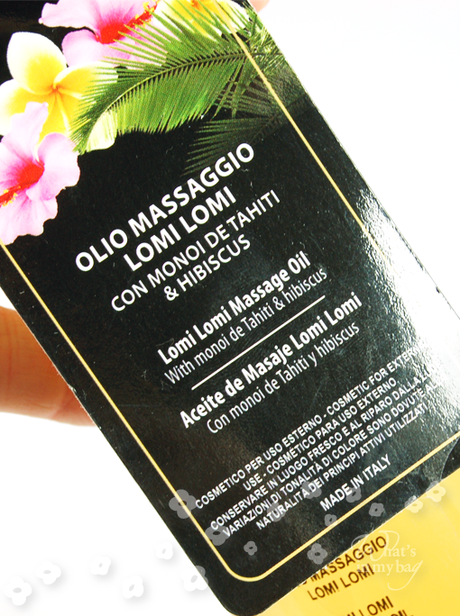 Bathtub's thing n°54: Cremerie, Olio massaggio 