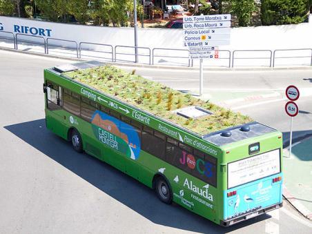 Dalla Spagna: il giardino urbano che alloggia sugli autobus