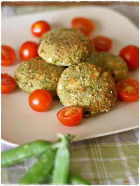 Polpette piselli, feta e sesamo2